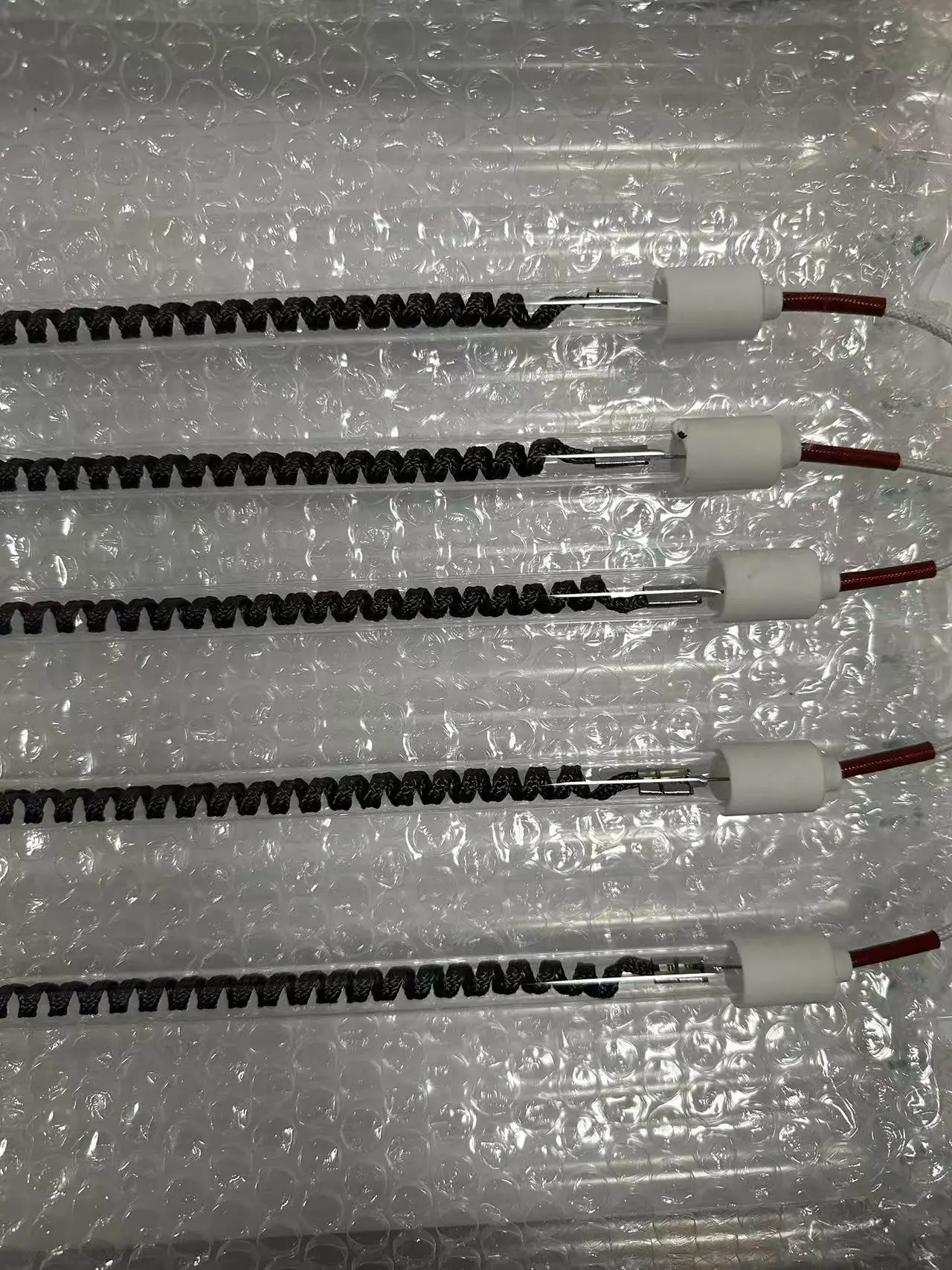 5PCS 220V Carbon Fiber Infrared Quartz Lamp  Heating Element for Paint Room Far  Heater  Tube Accessories ，（110V Customizable）