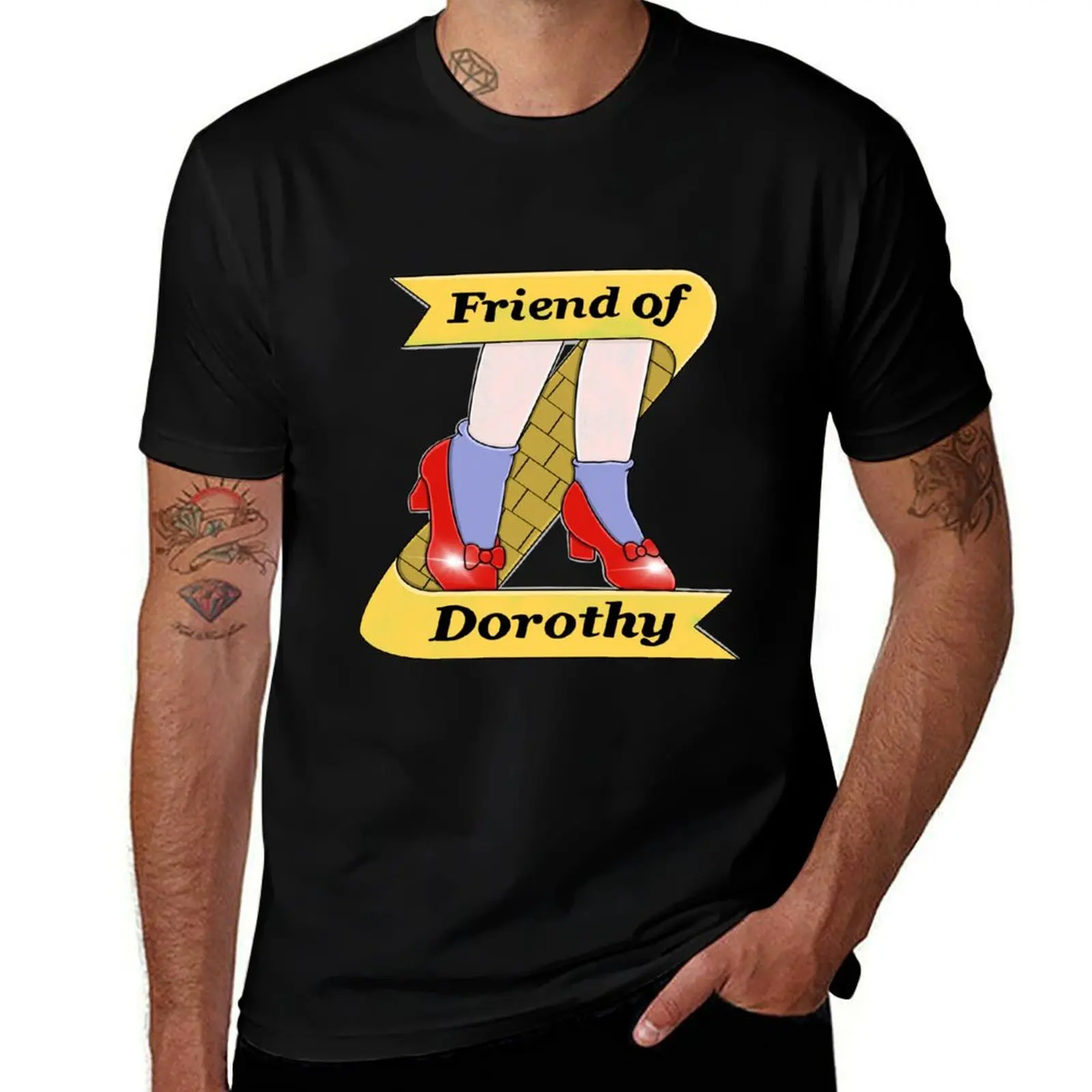 

LGBTQ Friend of Dorothy T-Shirt anime t shirts oversizeds graphic t shirt vintage baggy shirts mens graphic t-shirts