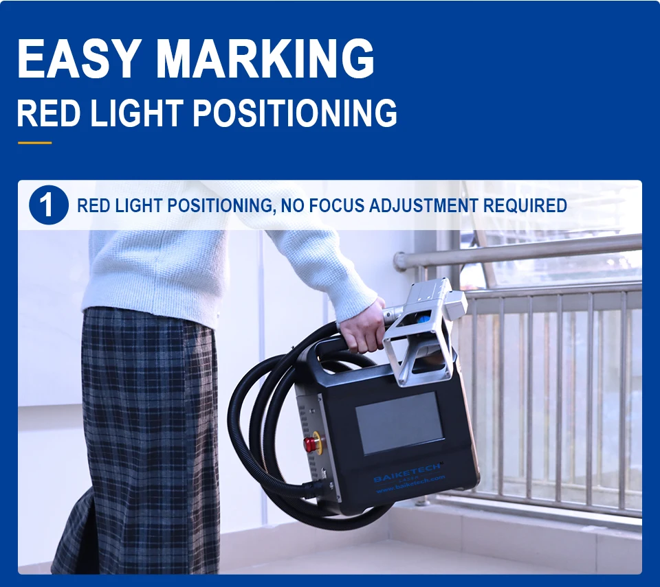 

NEW FM-600S portable handheld laser marker Fine Marking QR Codes, Serial Numbers, Graphics on Anodized Aluminum, Stainless Cups
