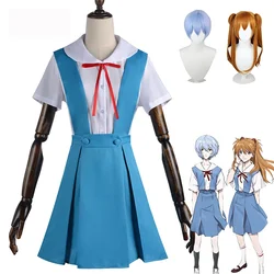 Anime Evangelion School Uniform Asuka Langley Soryu Cosplay Rei Ayanami Costume Girl Women Dress Ladies Sexy Clothing Costume
