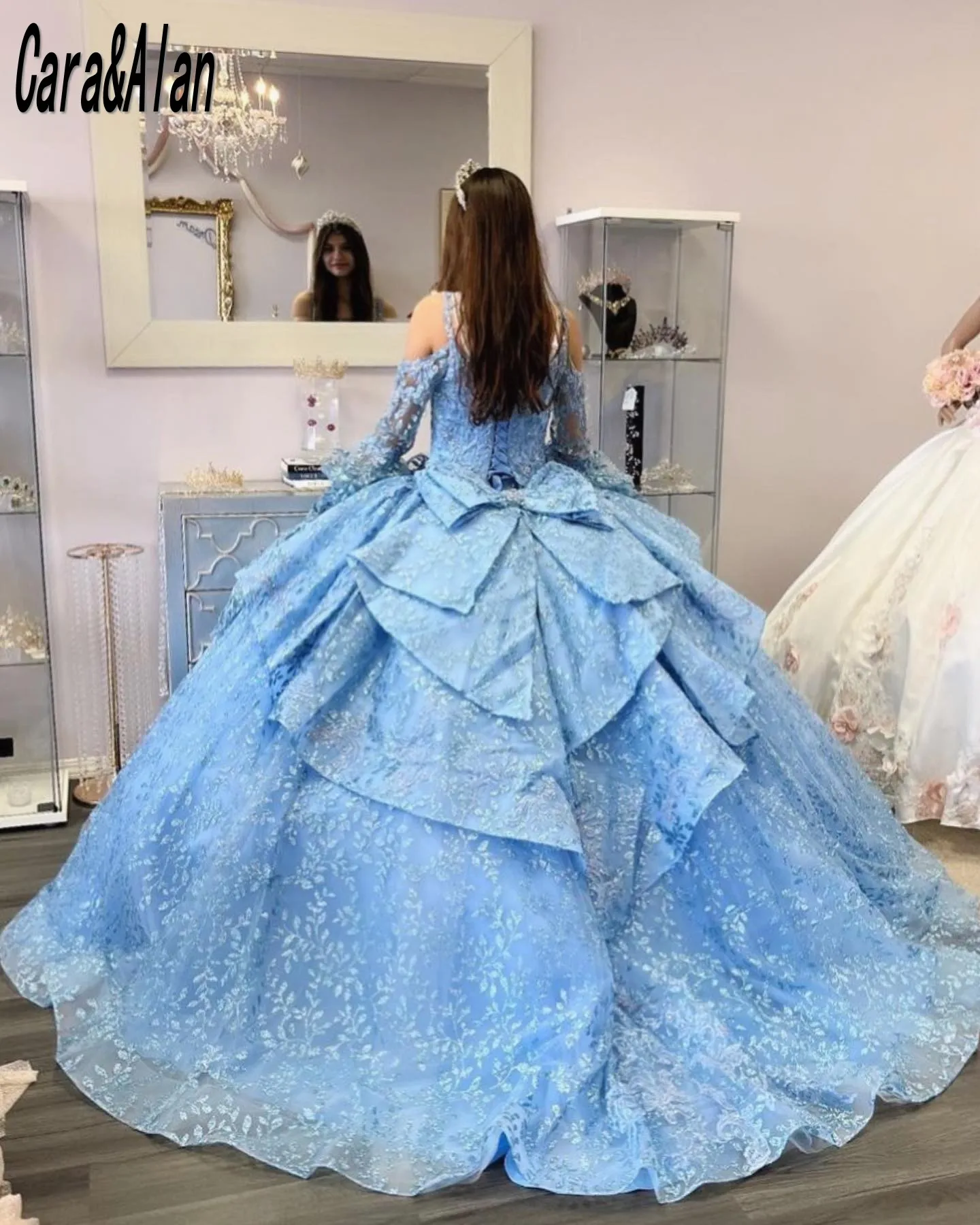 Роскошные платья Quinceanera с длинным рукавом пайетками сердечком милые платья 16 с бантом порно Нина 15 лет