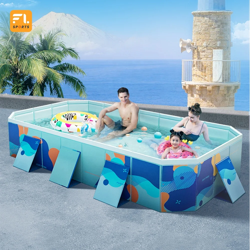 Swimmer's Swimming Pool Large Non-inflatable Folding Outdoor Thickened Non-inflatable Swimming Pool For Adults