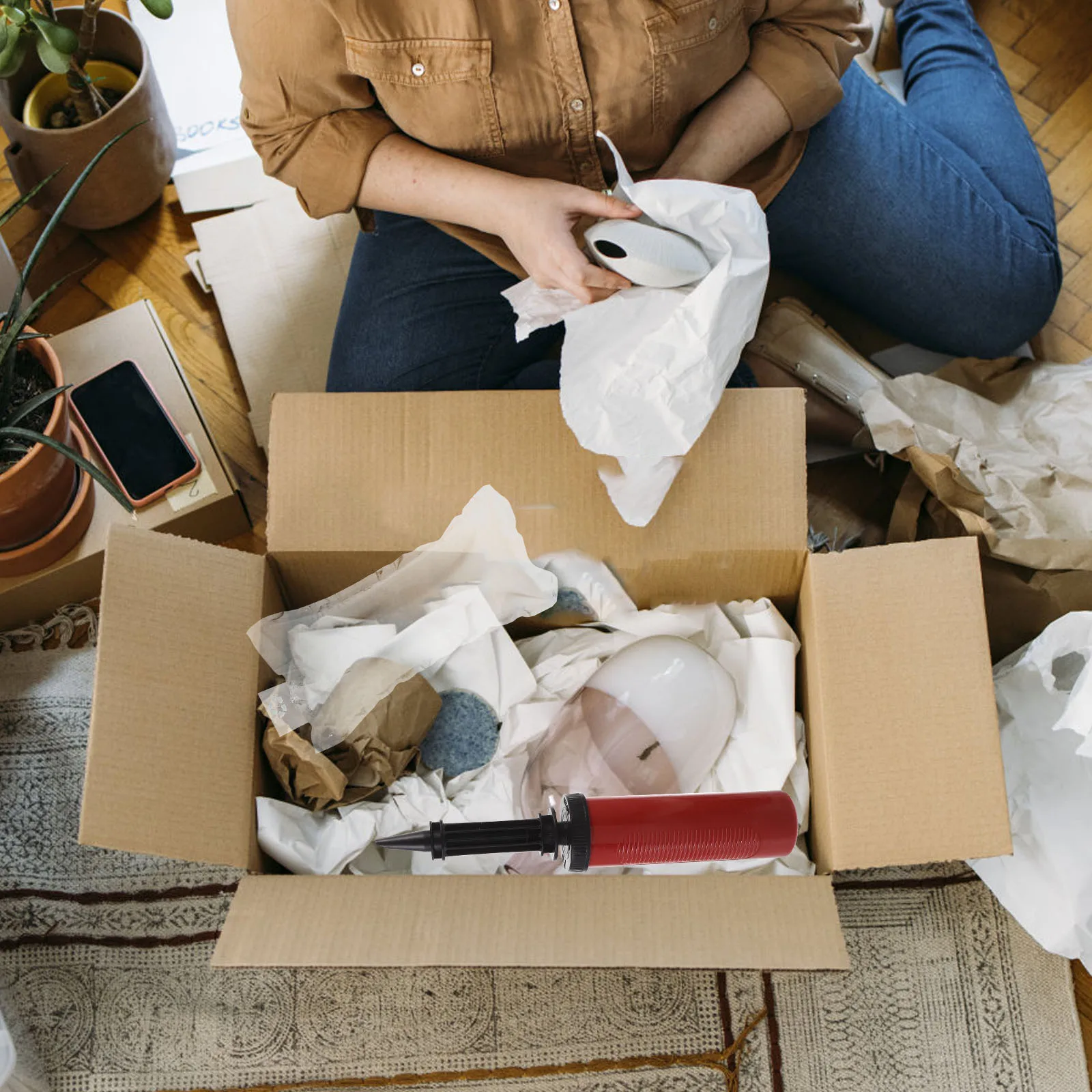 50pcs Buffer 10x20 Inflatable Packing Materials Random Color Air Pillows Waterproof Wear Resistant Anti Crash