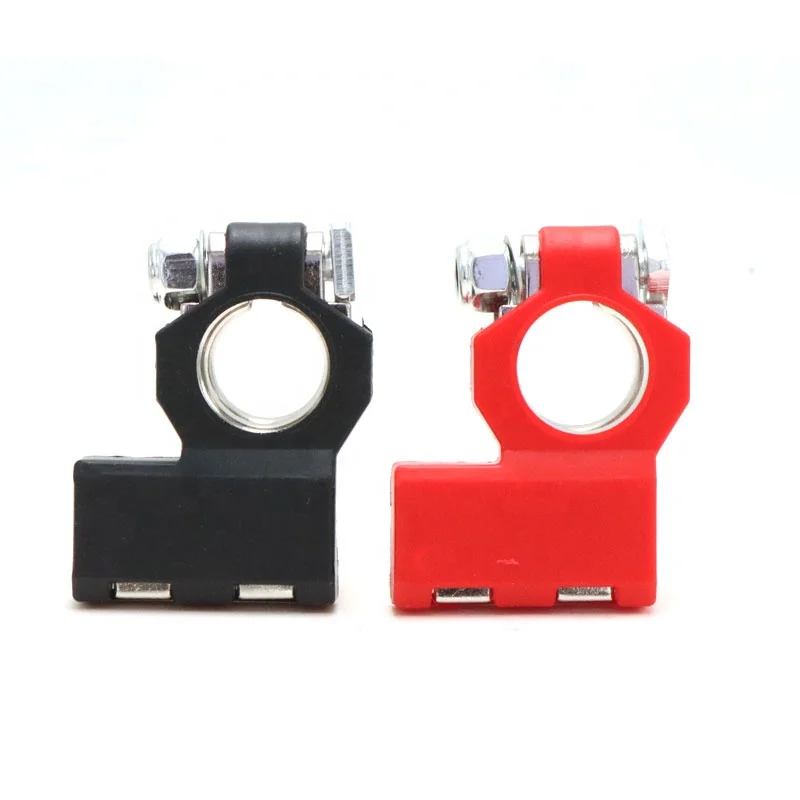 2-Way Car Battery Terminals Positive and Negative Brass Pole Terminals for Audio Truck Accessories