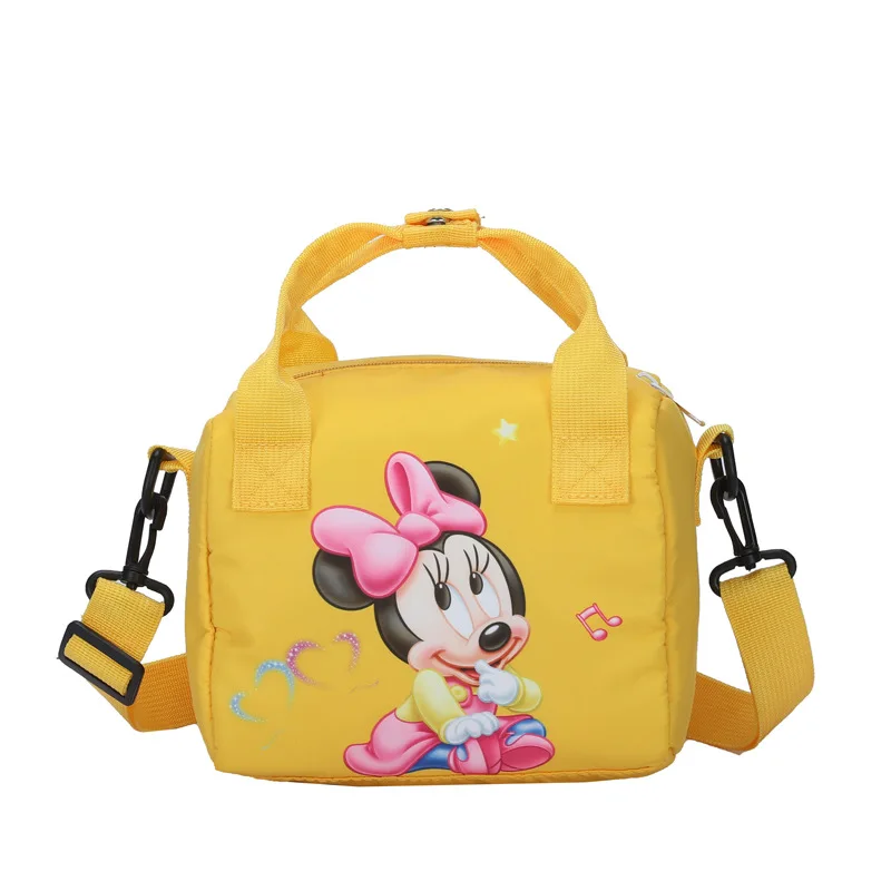 Nuevos bolsos de hombro de Disney con dibujos animados de Mickey Mouse, bolso de compras informal de lona para mujer, bolso de moda de Anime bonito,