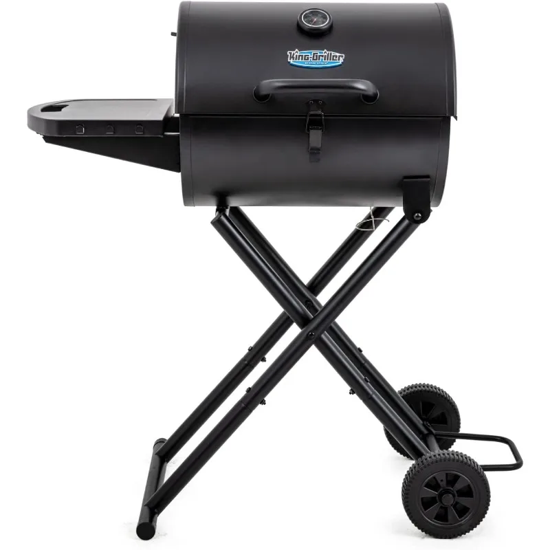 Char-Griller E1816 King-Griller Gambler Portable Charcoal Grill in Black