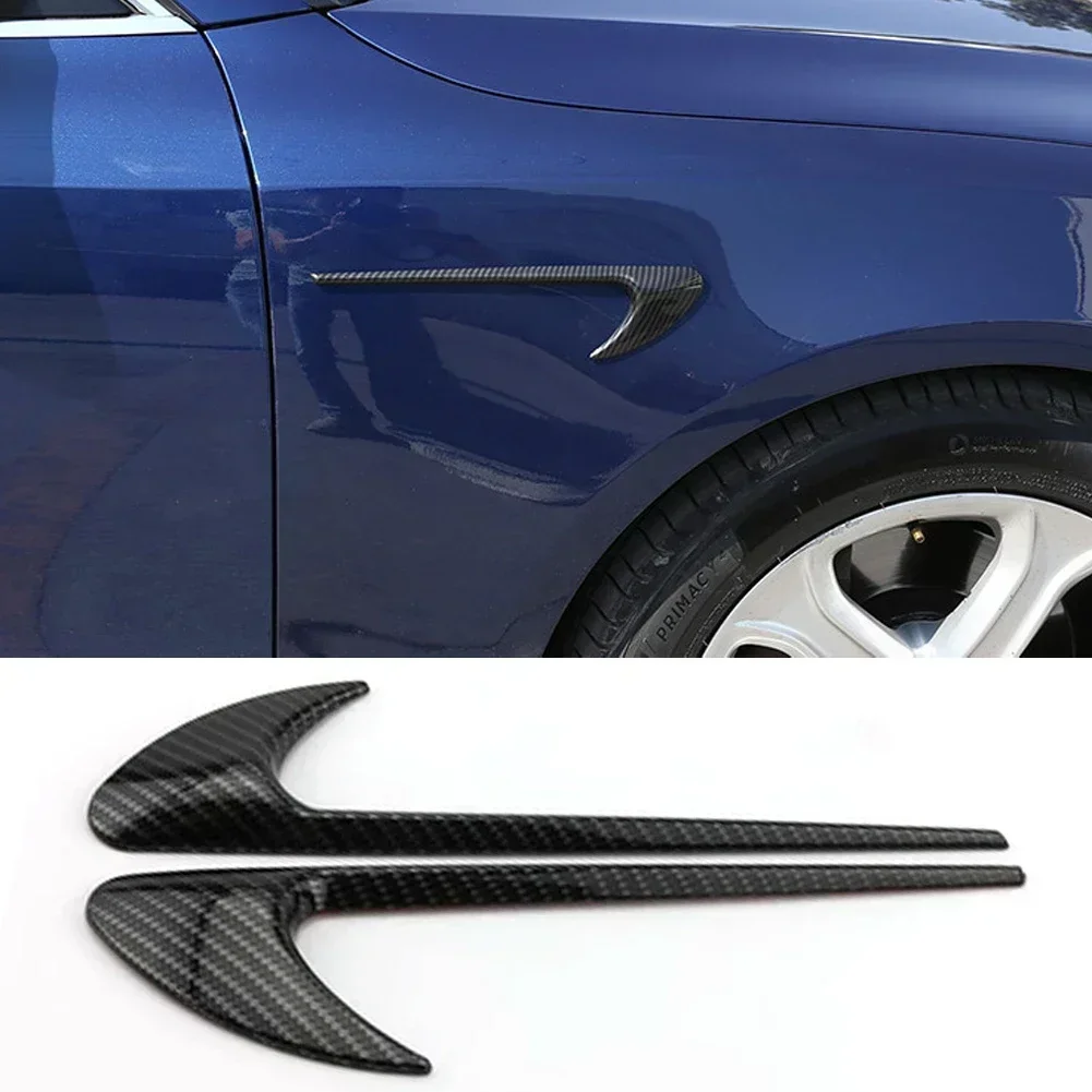 

2Pcs Car Side Sticker Vent Fender Trim Emblem Blade Logo Trim For Mercedes Benz AMG V8 C200 C300 E300 E400 W213 C-Class W205 AMG