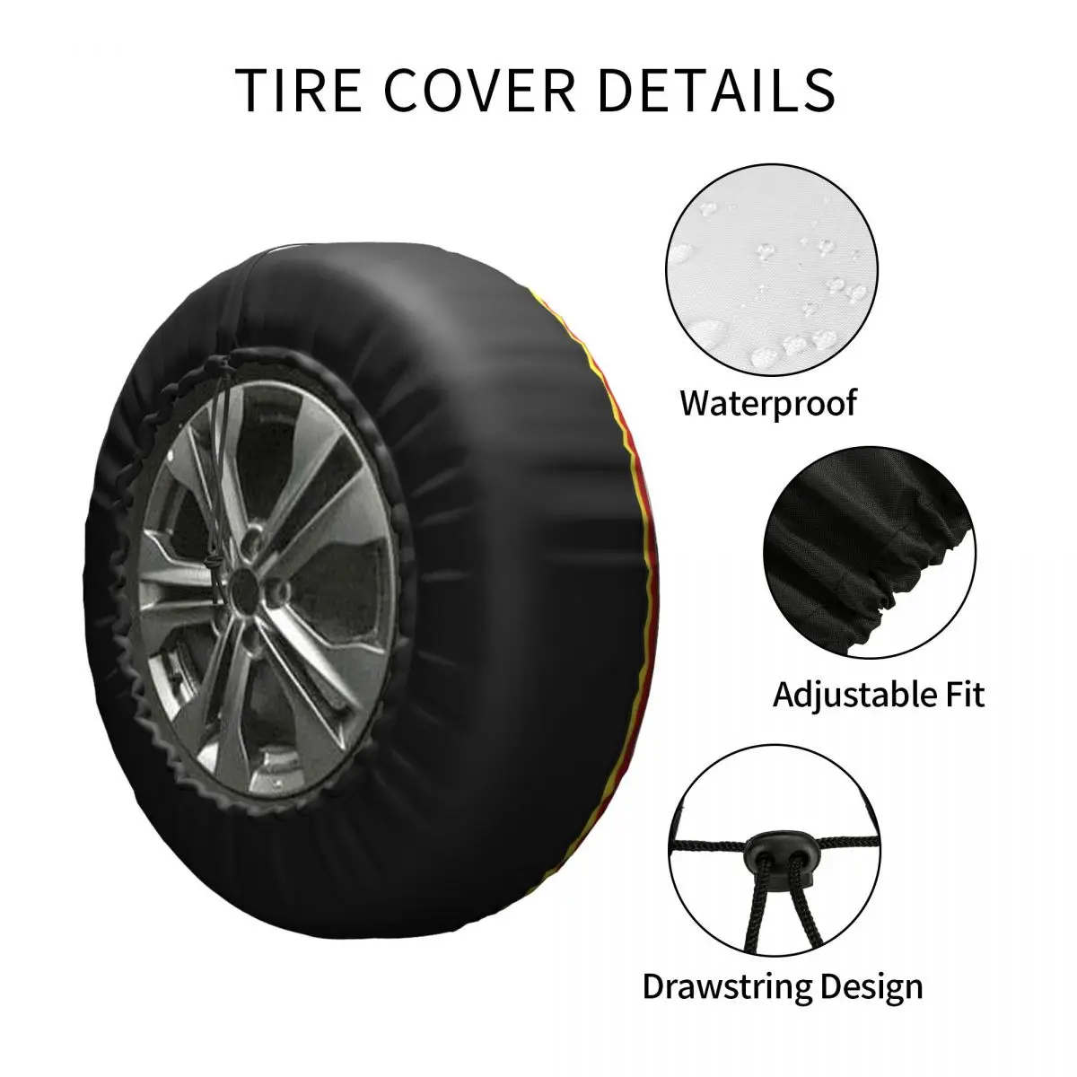 JDM Moon Eyess Motorcycle Racing Spare Tire Cover for Suzuki Mitsubish Custom Waterproof Dust-Proof Car Wheel Covers