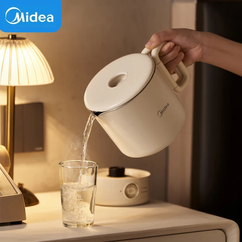 ميديا المحمولة غلاية كهربائية قابلة للطي 700 مللي غلاية السفر المنزلية أجهزة المطبخ إبريق الشاي الفولاذ المقاوم للصدأ الماء المغلي