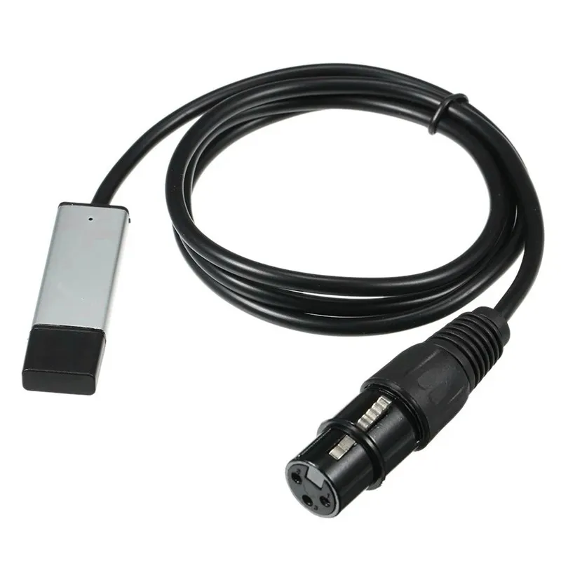 USB to DMX Interface Adapter Cable For Stage Disco Moving Head Light Length Computer PC DMX512 Controller Signal Conversio