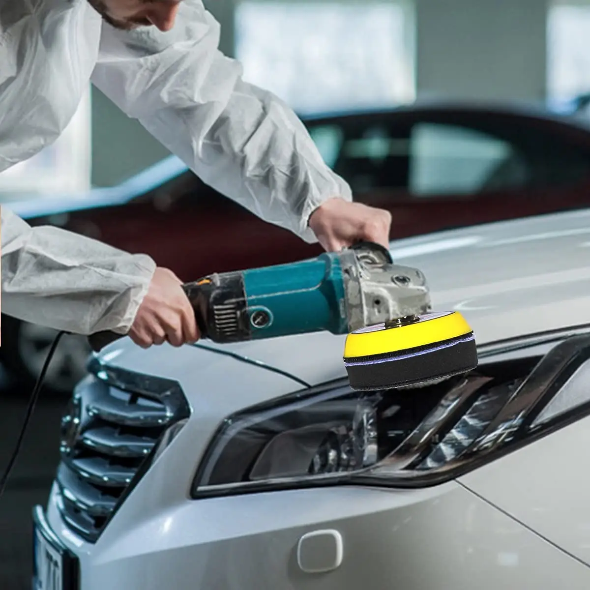 Lixa seca e úmida com interface pad, gancho e loop sortido, 5 polegadas, 8 furos, 70 PCs, 600 PCs, 800 PCs, 1000 PCs, 1500 PCs, 2000 PCs, 3000 PCs, 5000 PCs