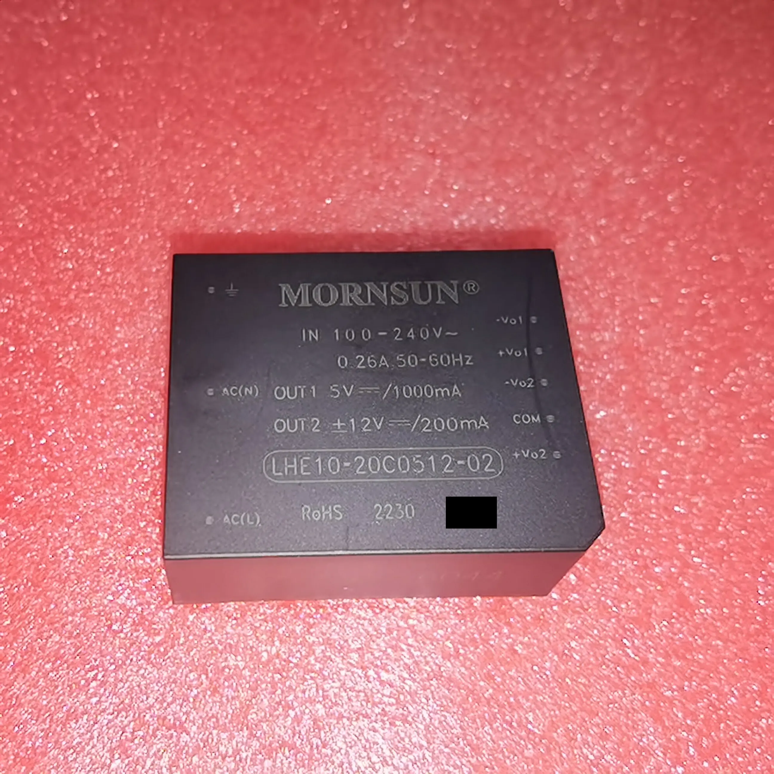 LHE10-20C0512-02 AC/DC power module 220V to 5V/1A ± 12V/0.2A