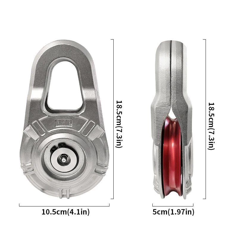 8 ton load guide pulley,20mm 7075 aluminum guide rope groove pulley,Simple installation Off road rescue