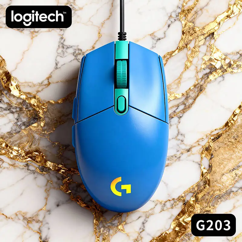 

Hot Sale Logitech G203 Gaming Mouse, Customizable Lightsync RGB, 8000 DPI, Lightweight, Perfect for Gaming & Work