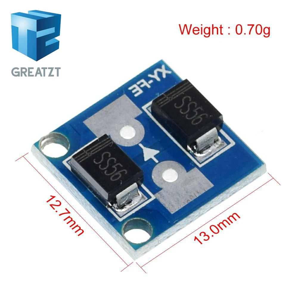 GREATZT 10A 60V Anti-reverse Irrigation Module Apply to Constant current power module Battery/solar charging anti backflow XY-FE