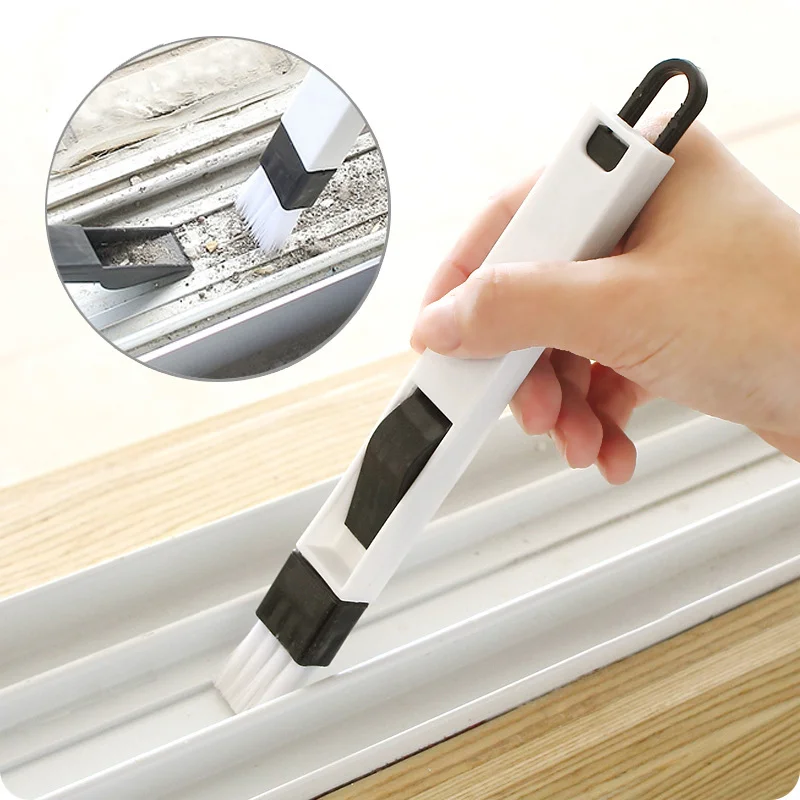 Multifunction Computer Brush Window Cleaning Brush Window Groove Keyboard Cleaner Nook Cranny Dust Shovel Window Track Cleaner