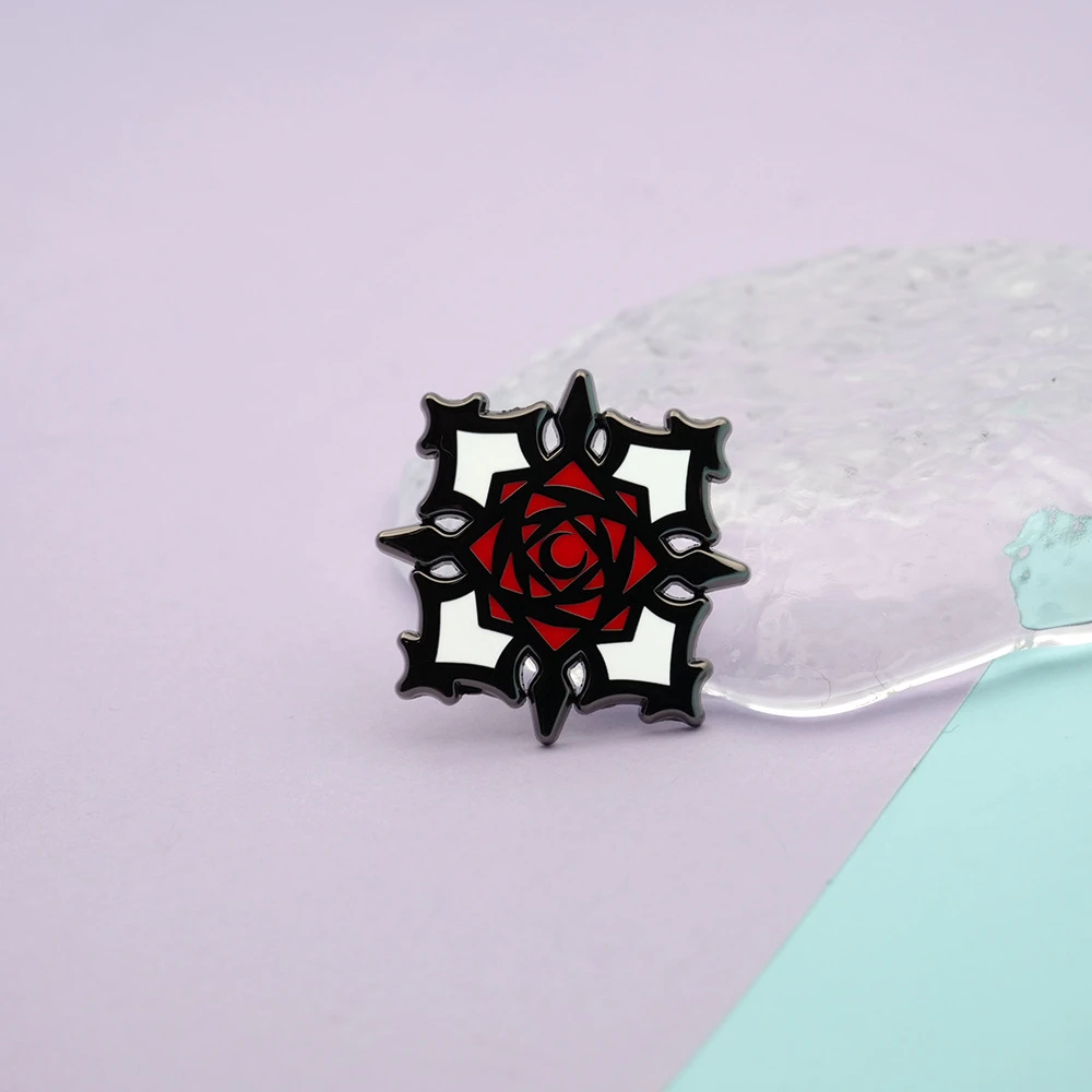 Anime Vampire Knight Rose Cosplay Costume Badge Pin Accessories Backpack Pendant Metal Prop Brooch Gift