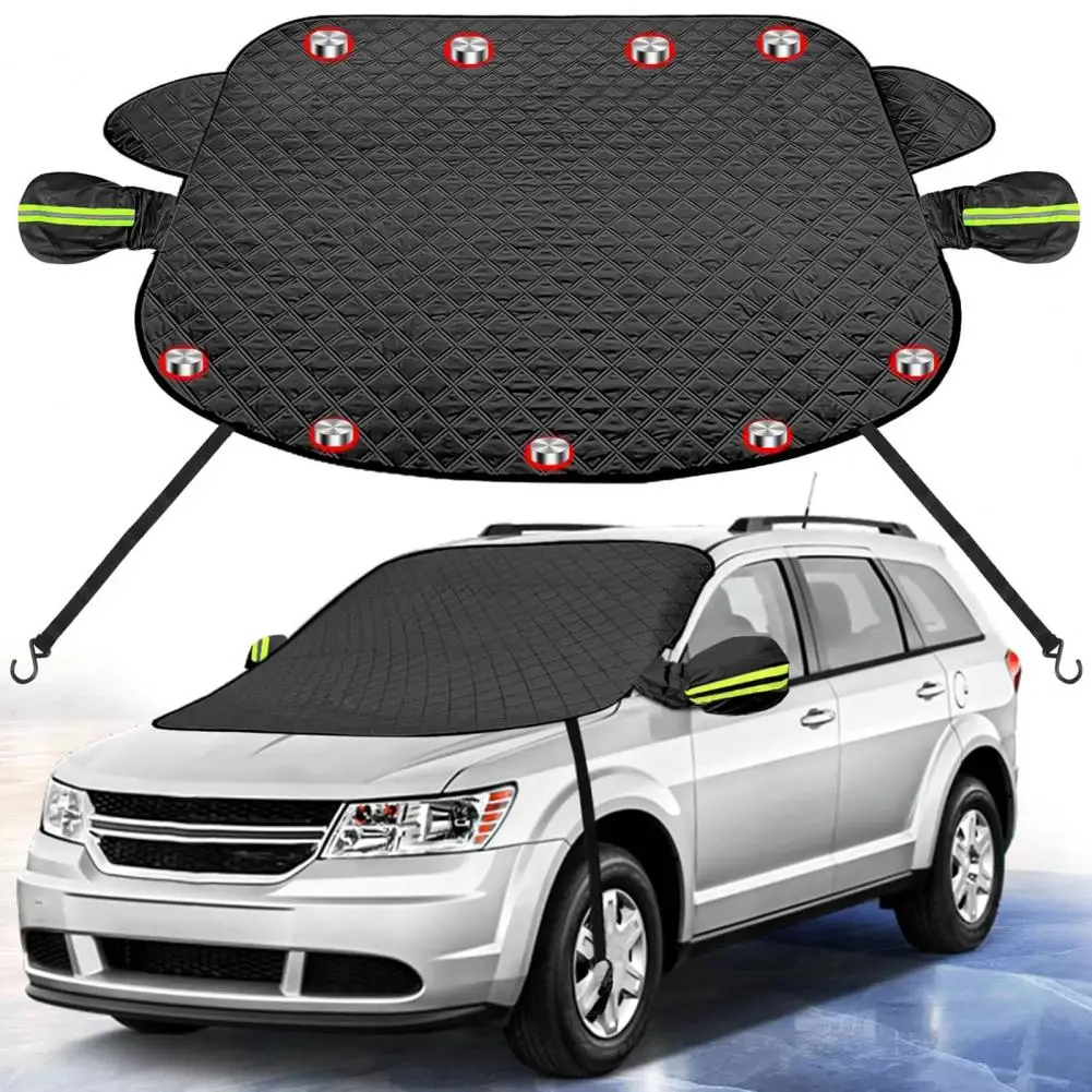 Reflective Car Windshield Snow Cover with Magnets Frost Freeze Sun Universal SUV Winter Front Windscreen Sunshades