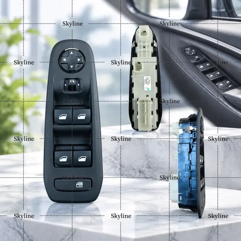 Car Power Window Control Switch Side Mirror Button For Peugeot 308 308S 408 98104592ZD
