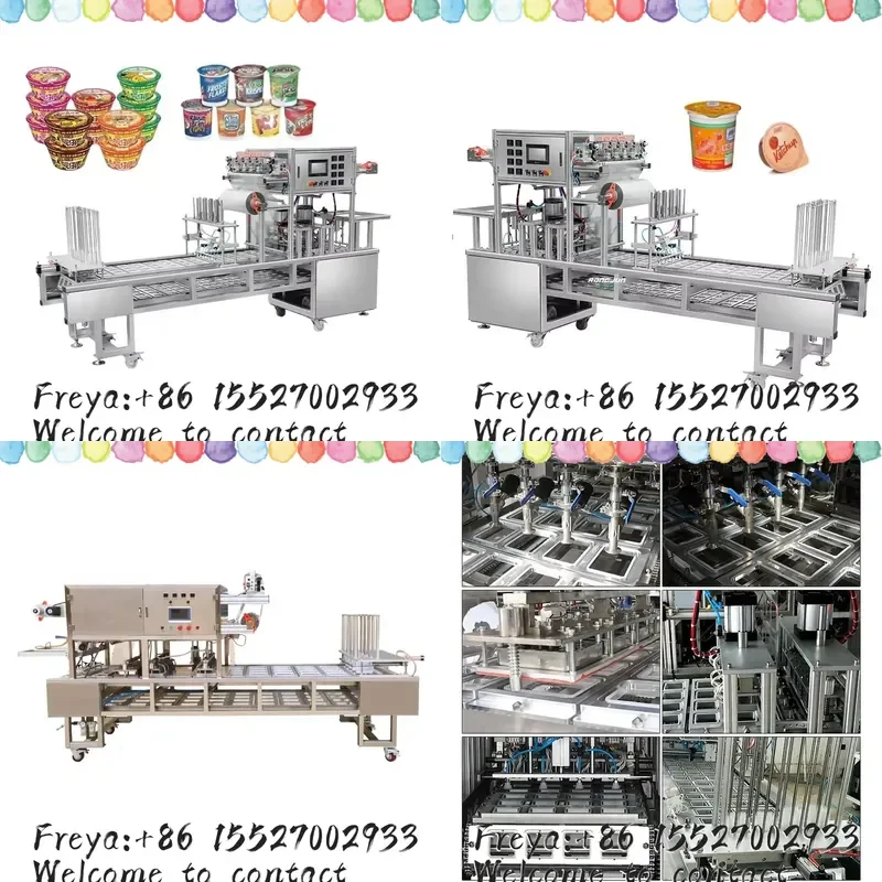 Automatic Continuous Bucket Instant Noodle Capping Packaging Machines Bowl Cup Noodle Sealing Machine