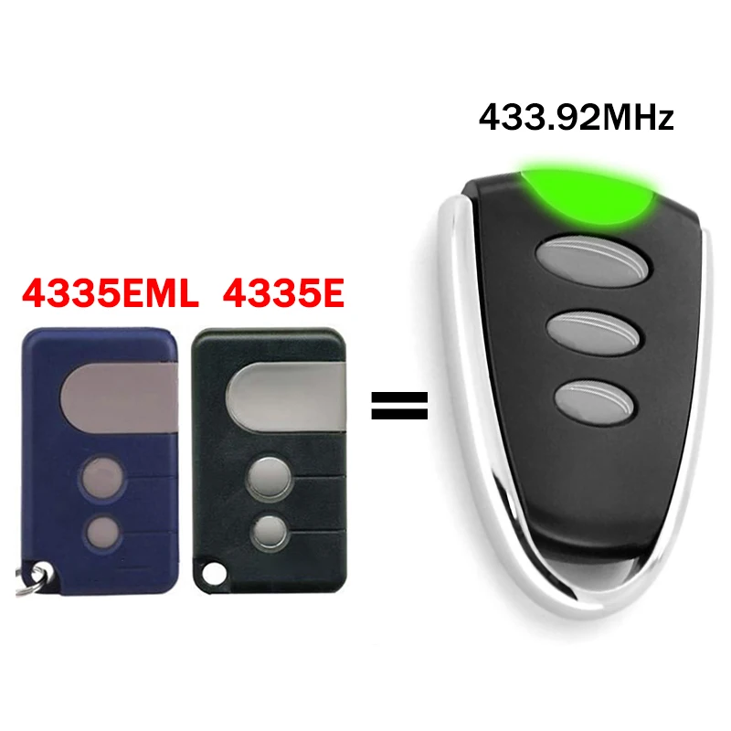 For 4335EML 4335E 94335E 84330E 1A5639-7 Garage Door Opener Remote Control 433.92MHz Rolling Code Gate Remote Control Keychain