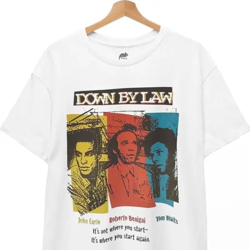 Down By Law T Shirt, Retro 80s Film Poster Tom Wai,ts Dead Man Unisex Tee