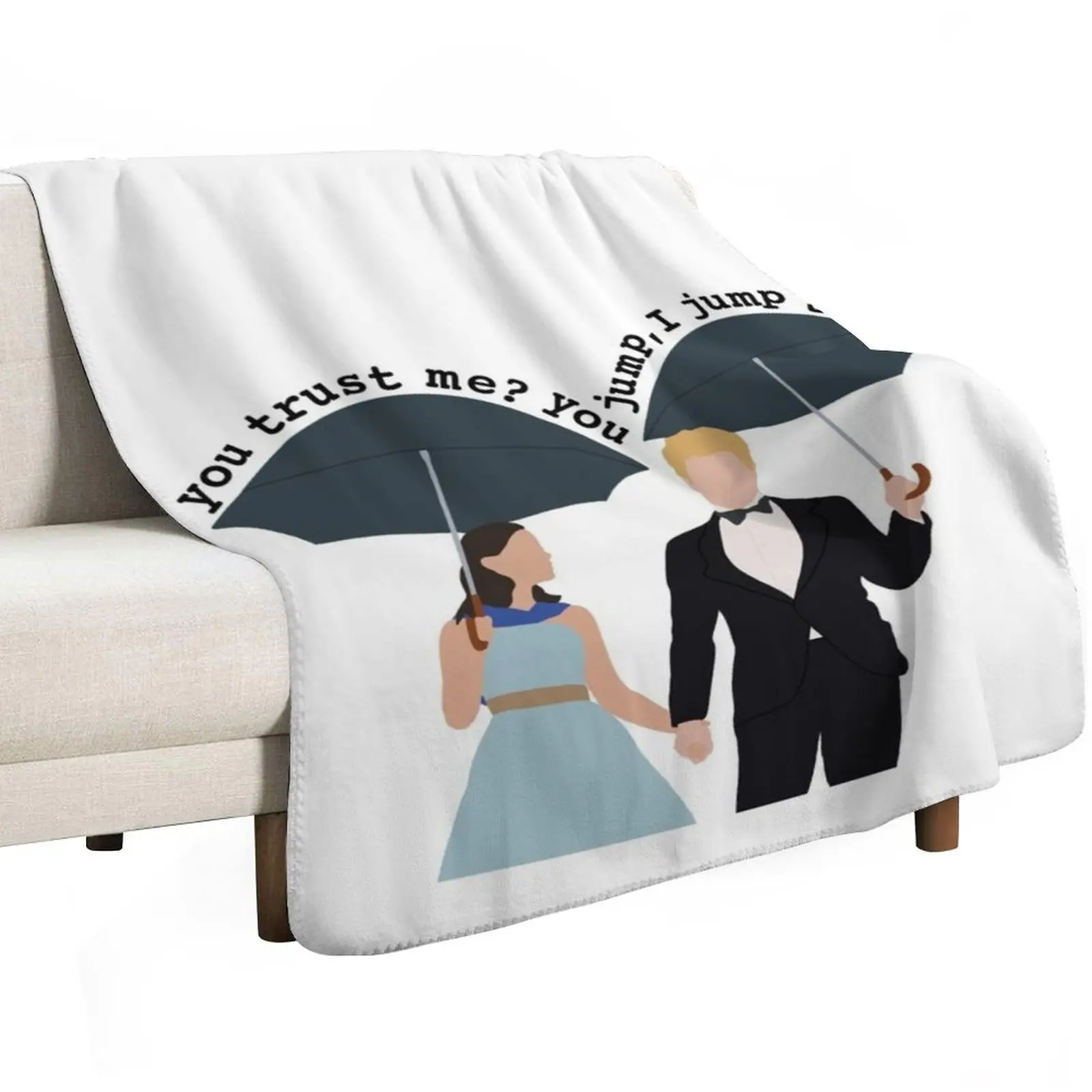 you jump I jump Jack Throw Blanket Travel Size Cozy Blanket for Plane Train