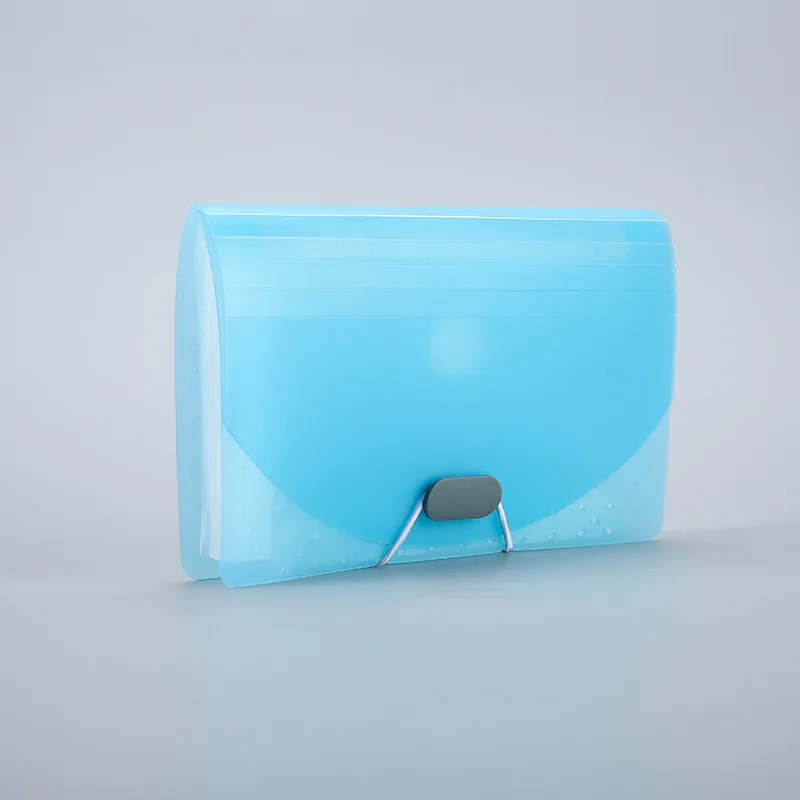 A6 Candy Color Multi-layer Storage Bag 13 Compartments Large Capacity for Storing Receipts Accordion-style File Folder Bag