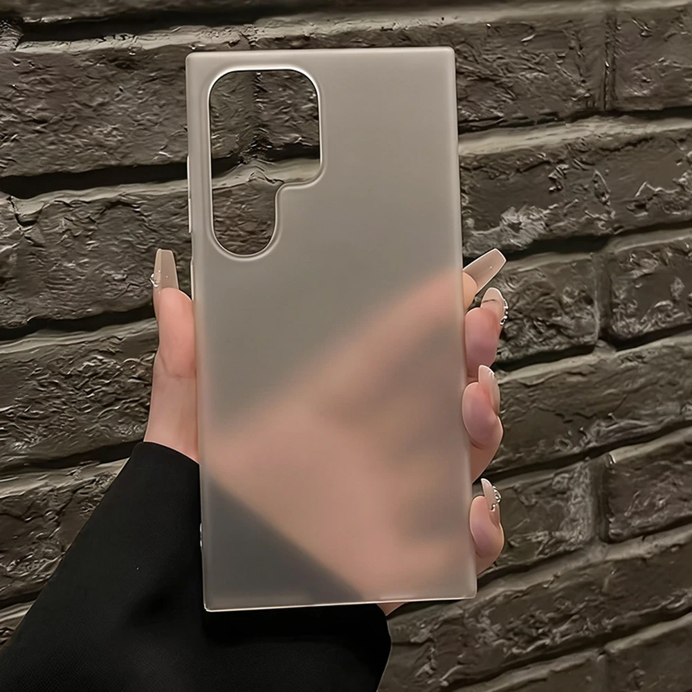 Matte Transparent Phone Case For Samsung A57 A56 5G A37 A55 A36 A26 A17 A54 A16 A07 A06 A35 S23 S24 FE S25 S26 Ultra Clear Cover