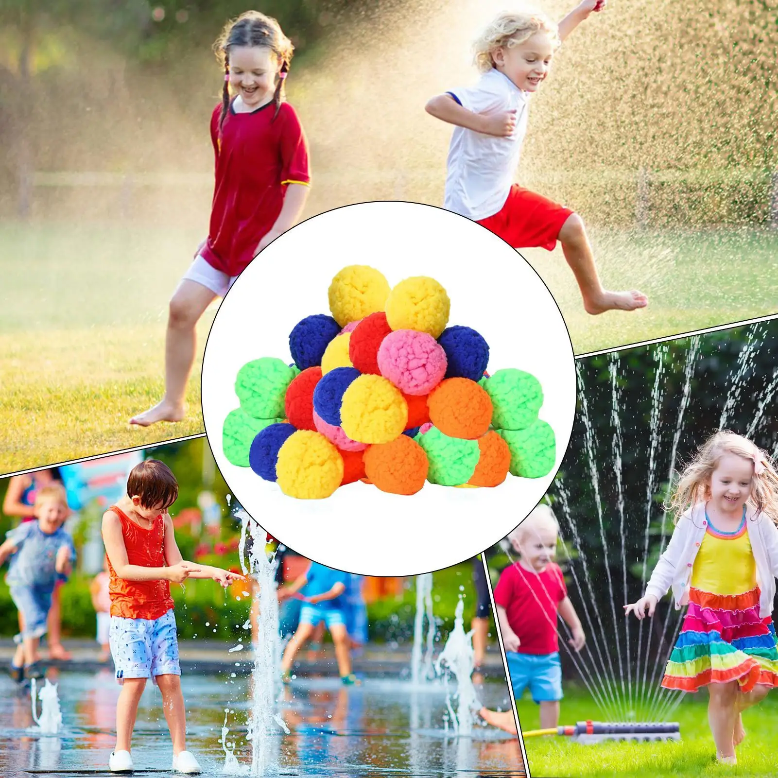 Bolas de água reutilizáveis, bolas de água para jogos ao ar livre, brinquedo interativo pai-filho, balões compactos para meninos e meninas