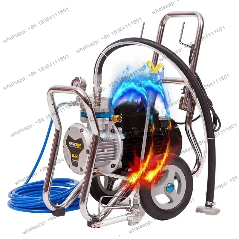 Automatic high pressure airless spraying machine latex paint portable small electric spraying machine