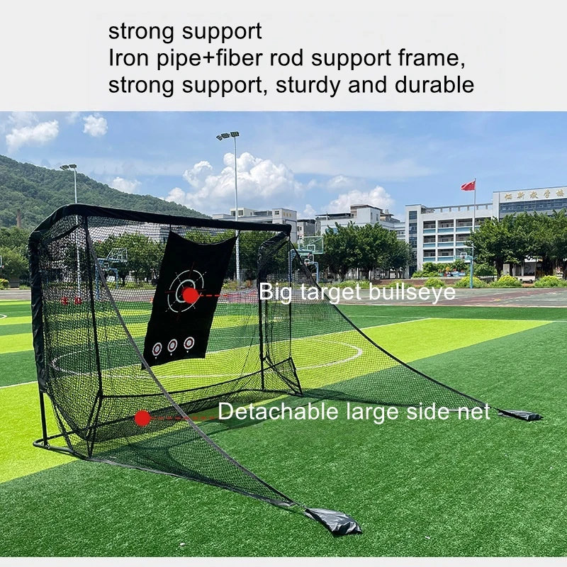 Golf training net with target cloth, side net, golf simulation practice net, indoor and outdoor hitting training net