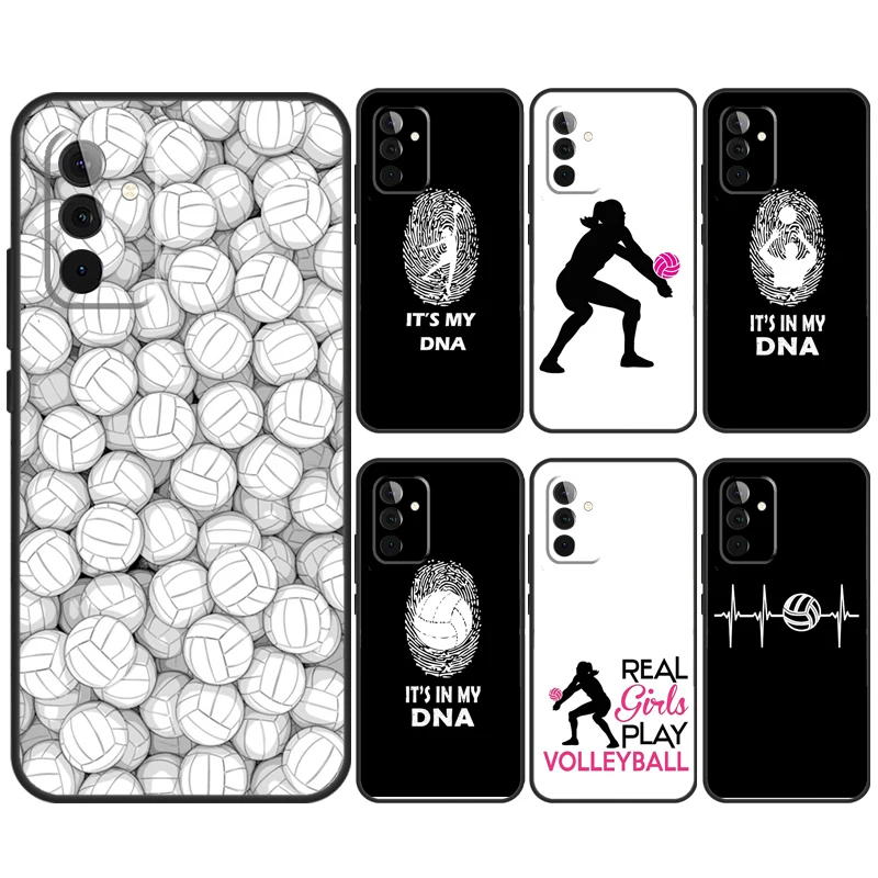 Love Play Volleyball Case For Samsung Galaxy A34 A54 A14 A13 A33 A53 A12 A32 A52 A71 A51 A25 A55 A35 A15 Cover