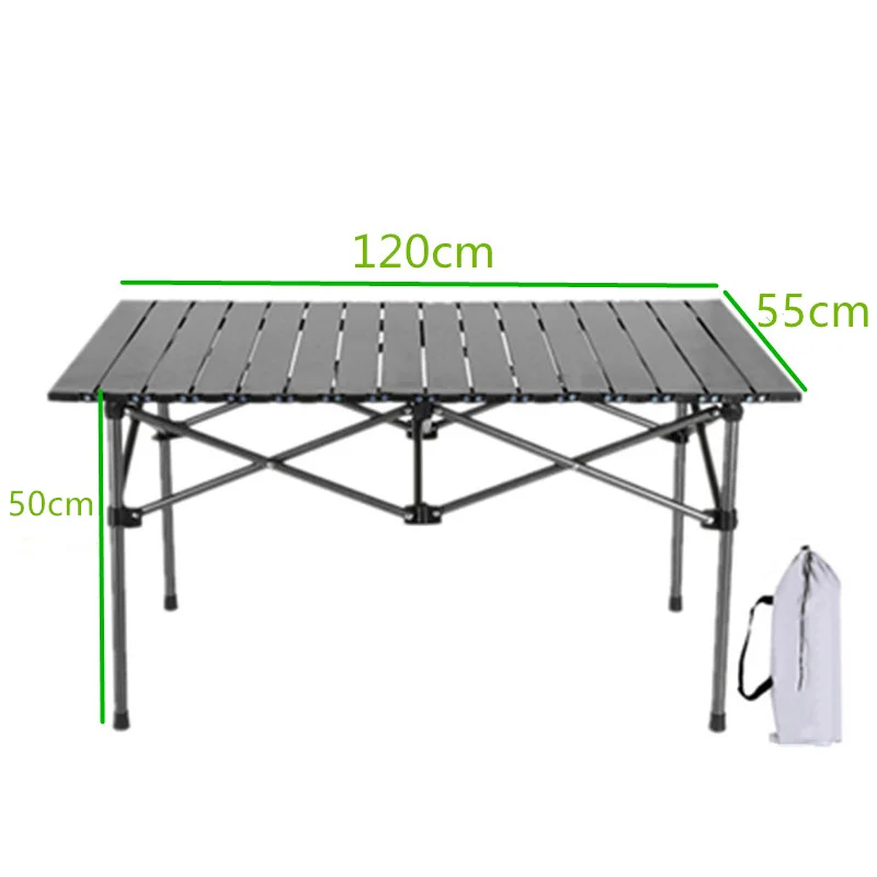 Campingtisch, zusammenklappbar, tragbar, Campingausrüstung, Camping-Schreibtisch, Aluminiumlegierung, langer Frühlingsrollentisch, Outdoor-Picknicktisch, Grillen, 캠핑이kow