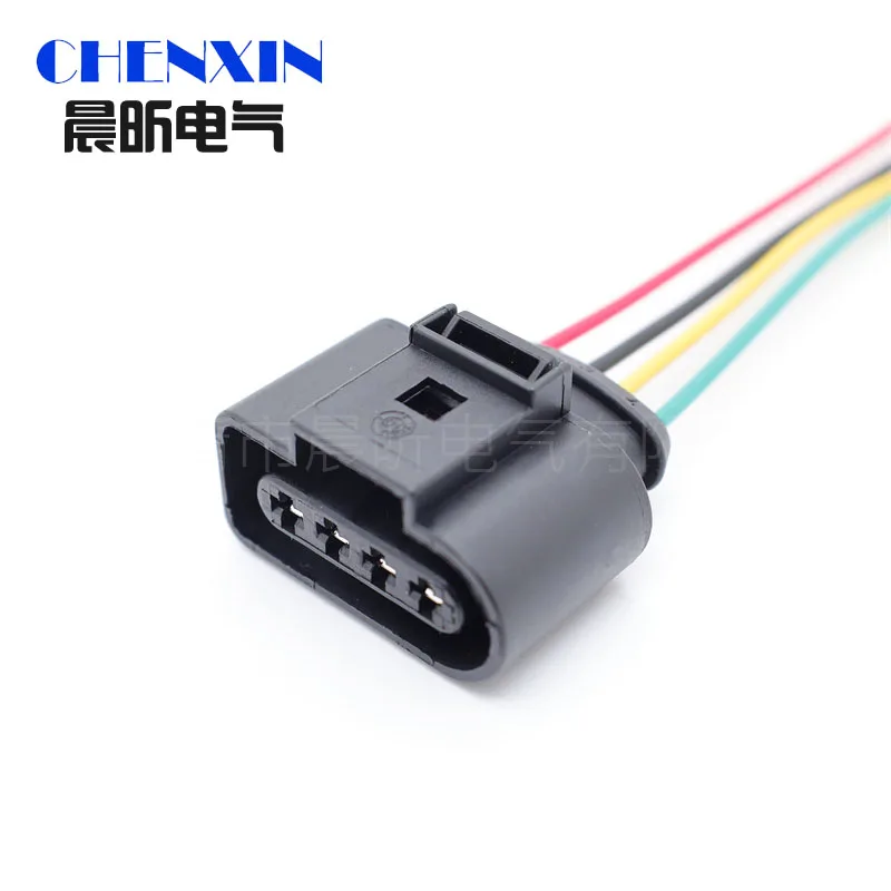 4 pin 3.5 series female automotive coil Extension adapter connector horn plug Air Inlet Pressure Sensor Plug 1J0973724