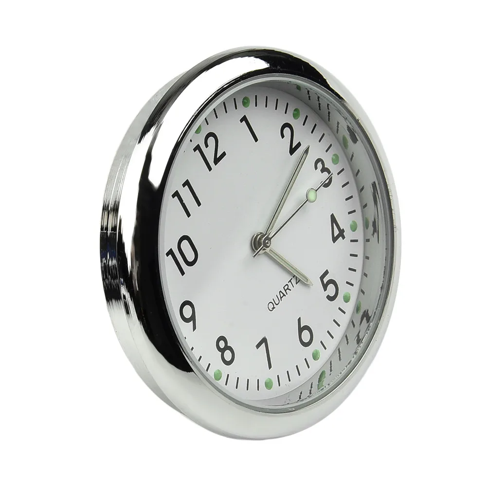 Decoration Car Clock Hot Sale 4*4cm High Quality 1 PC White Air Vent Analog Watch Dashboard Luminous Decoration
