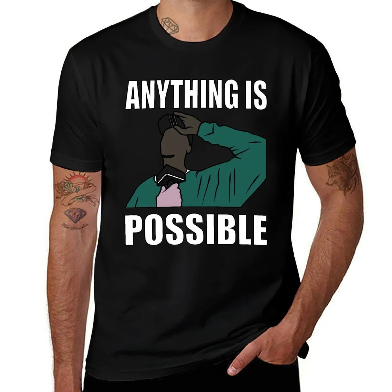 

Kevin Garnett Anything Is Possible T-Shirt vintage anime shirt Funny t-shirts hippie clothes mens t shirts casual stylish