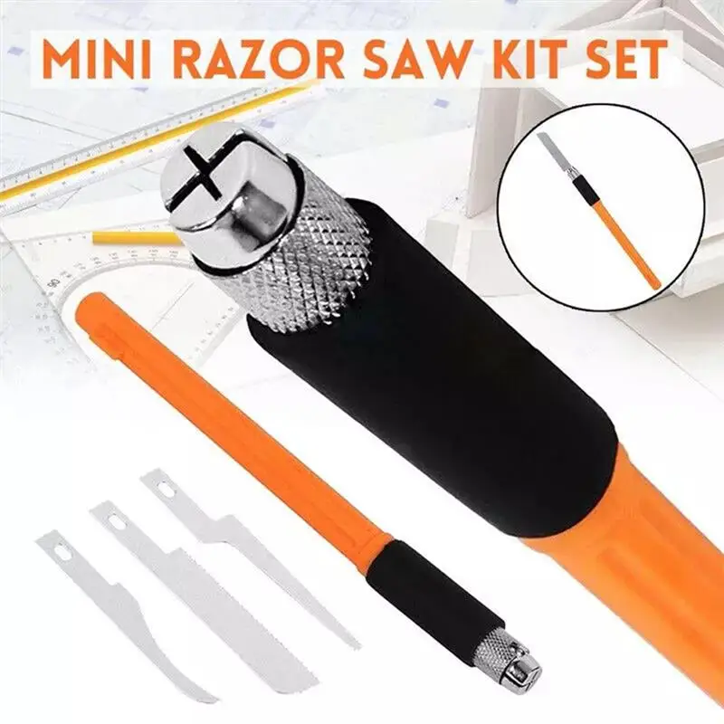 Multifunctional Mini Saw Set DIY Crafting Tools Hobby Model Tools Mini Hand Saw With Blades For Woodworking