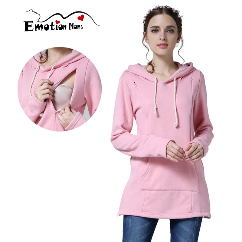 Nieuwe Winter Zwangerschap Moederschap Kleding Losse Tops voor Zwangere Vrouwen Borstvoeding Hoodie Trui Moederschap T-shirts