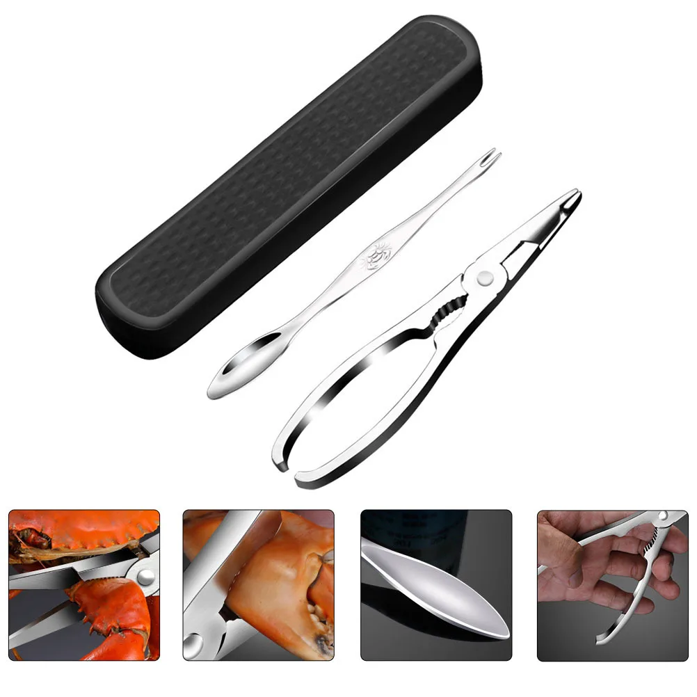 

1Set Stainless Steel Crab Crackers Crackers Tools Seafood Eating Tools for Crab Lobster Tails