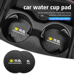 2pcs Car Water Cup Mat Non-slip Bottle Holder Coaster Pad For Renaul Clio Arkana Captur Twingo Talisman RS Logan Duster