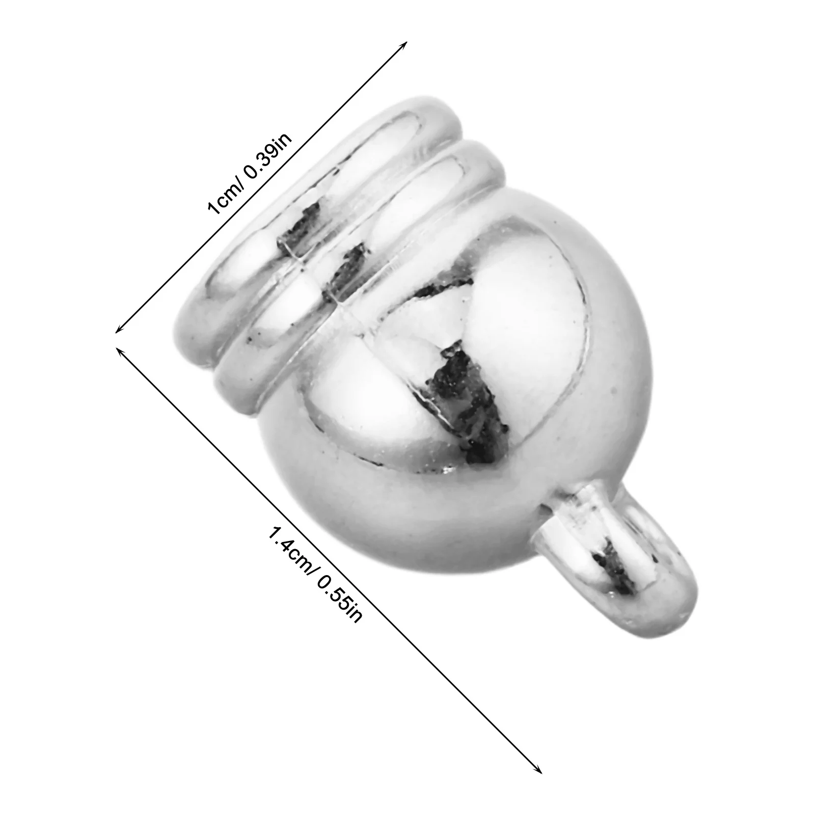 50Pcs Mini Bells Tassel Caps Electroplated Jewelry End Caps Cord Stopper for DIY Craft Party Decorations Graduation Accessories