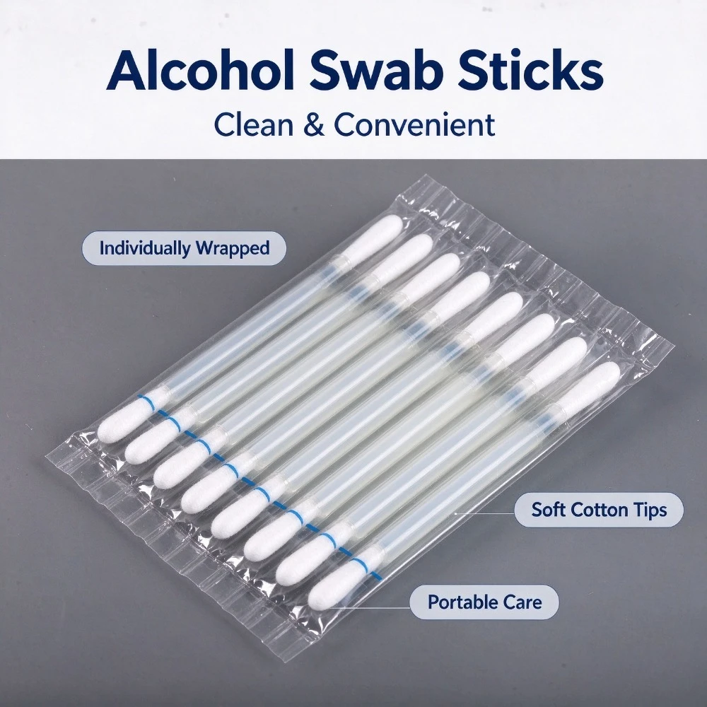 20pcs/100pcs Alcohol swabs, a household essential, disposable, individually wrapped, for travel and outdoor backup