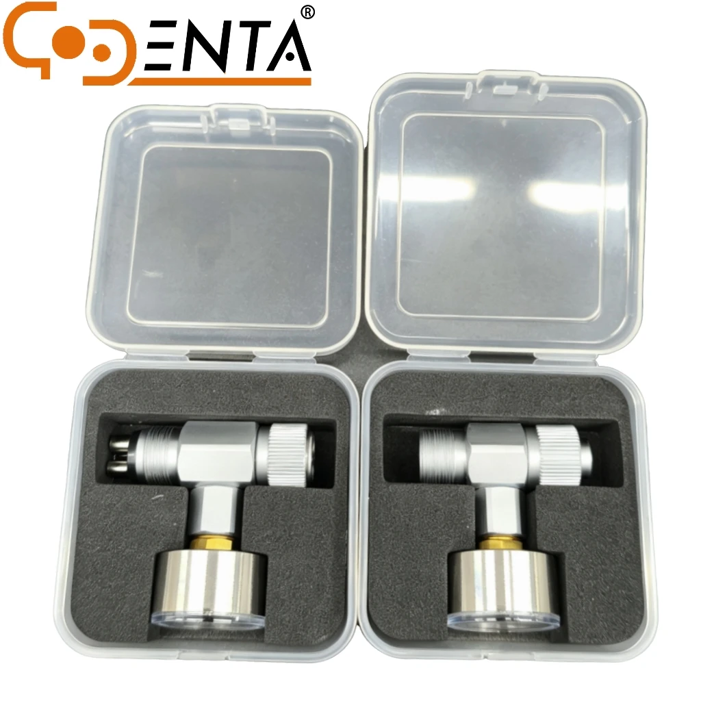 Motorcycle meter Dental Pressure Gauge Dental Chair,  High and Low Speed Handpiece  Handpiece Pressure  Device with 2/4 Hole