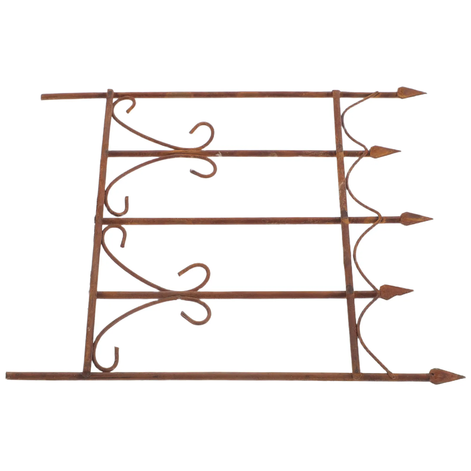 Miniature Rustic Iron Fence for Micro Garden Mini Farm Scene Dollhouse Decor DIY Landscape Enhancement Realistic