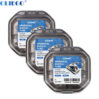 3 Boxes AZDENT 1ST Molar Bondable Monoblock Non-Convertible Single Roth/MBT 0.022 Buccal Tube/Spherical Buccal Tube Ortho Tool
