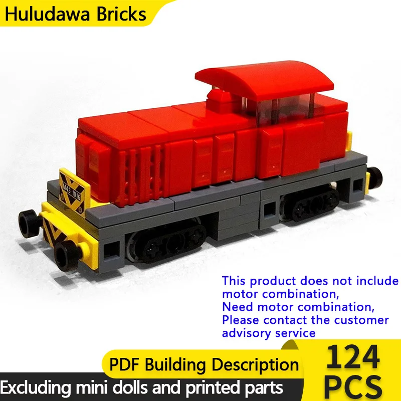 

City Car Model MOC Building Bricks Railway LDH-45 Electric Locomotive Modular Technology Children Holiday Gift Assemble Toy Suit