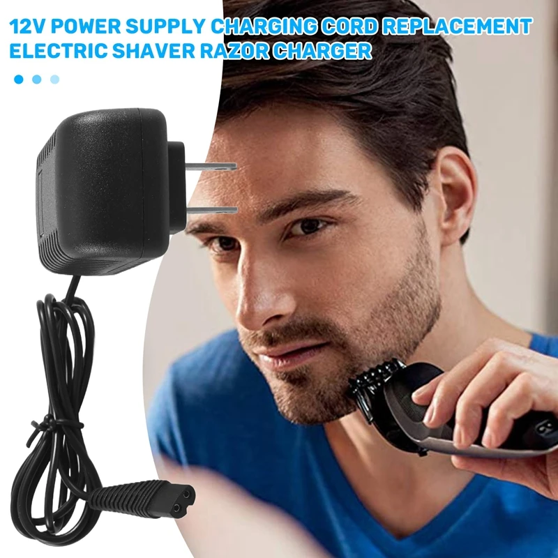 A01V-12V Power Supply Charging Cord Replacement Electric Shaver Razor Charger For Braun Beard Trimmer Series Z20 Z30 Z4 For Mode