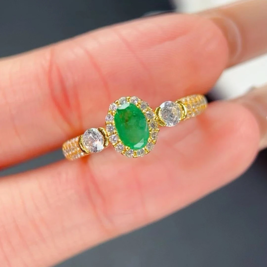 Genuine Silver Emer…