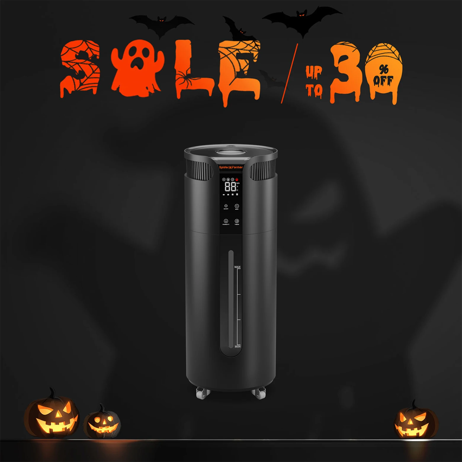 Spider Farmer 16L Air Humidifier Cool Mist Diffuser Top Fill Ultrasonic for Plants Tent Home Indoor